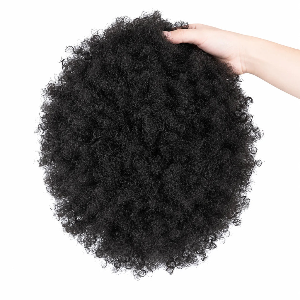 Curly toupee with hair texture and mesh base details