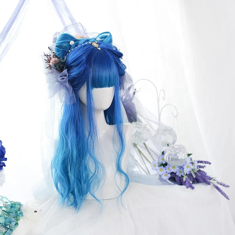 Enchanted Ocean: Dual Pigtail Curly Lolita Wig Set