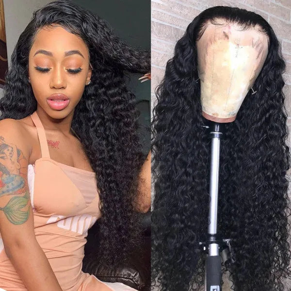 Long curly and wavy wig styling examples