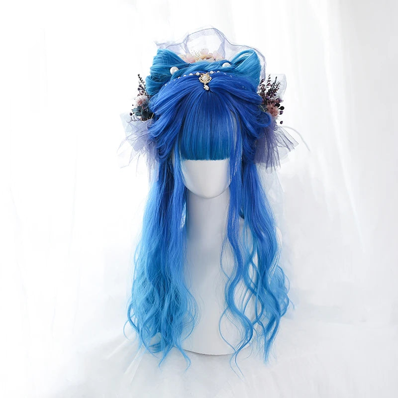Enchanted Ocean: Dual Pigtail Curly Lolita Wig Set