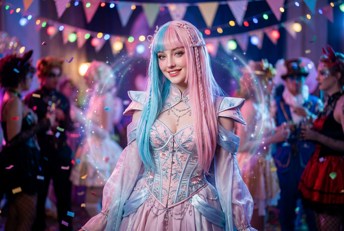 26-Inch Two-Tone Lolita Cosplay Wig 8 Color Options
