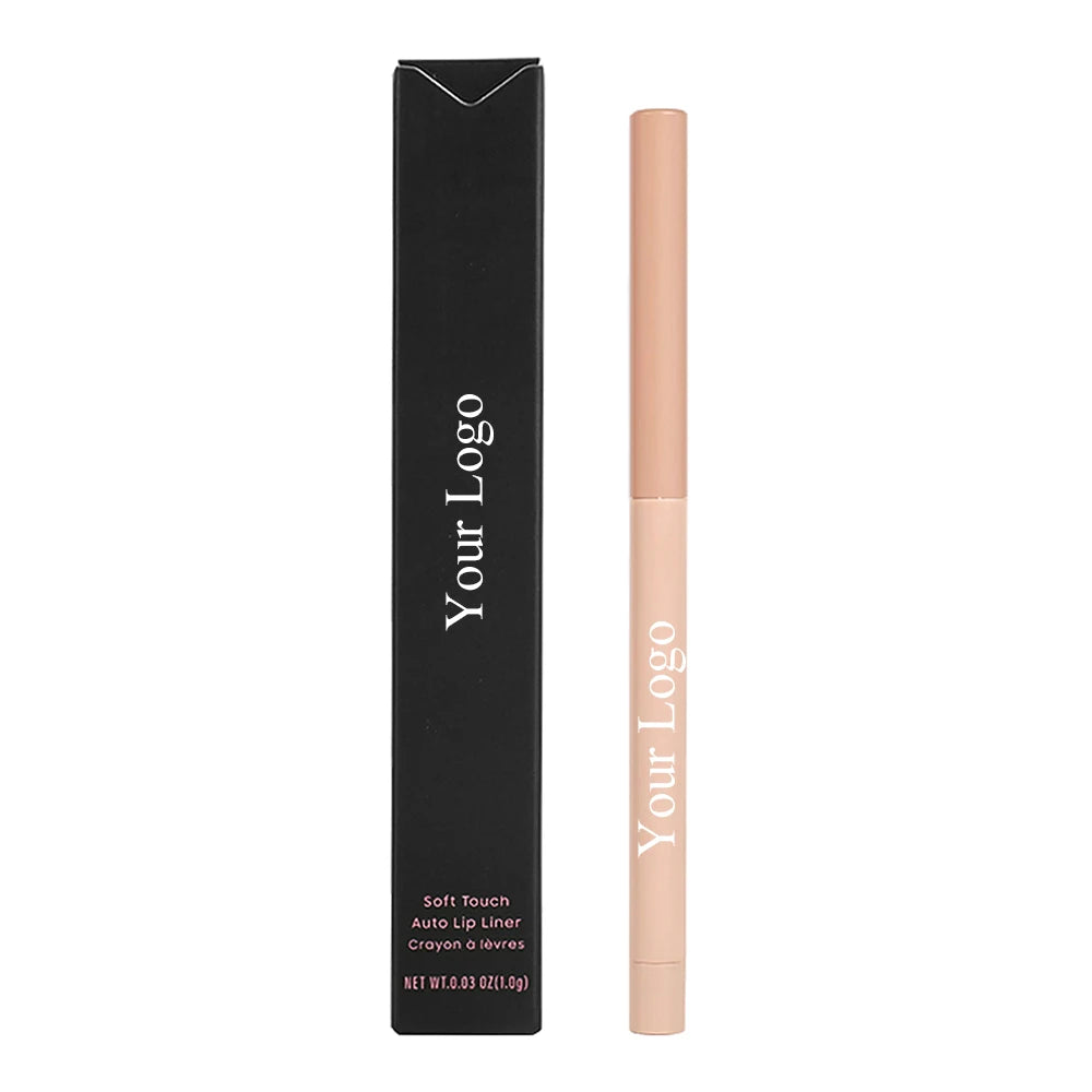 Lip liner pencil beside its black box