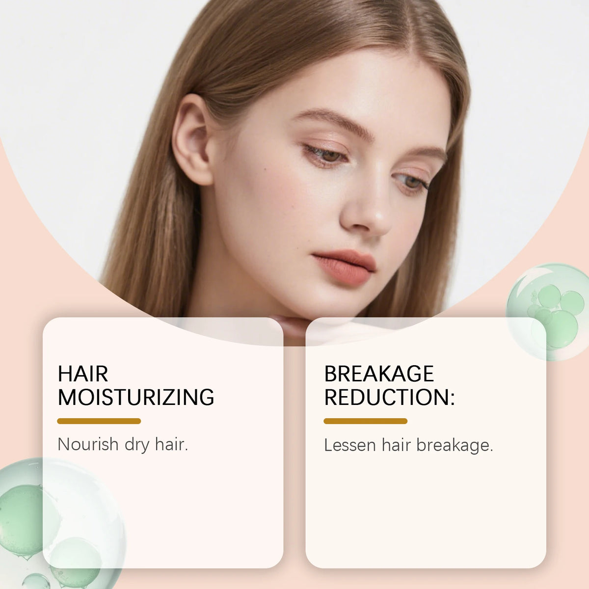 Daily shampoo and conditioner with hair care and use graphics