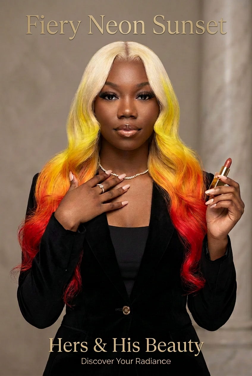 13x4 Custom Multi-Tone Colored Lace Front Wig – Luxury Long Brazilian Remy Hair