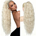 30" Long Body Wave Claw Clip-In Ponytail Extension