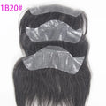 Frontal hairpiece color with visible base sections