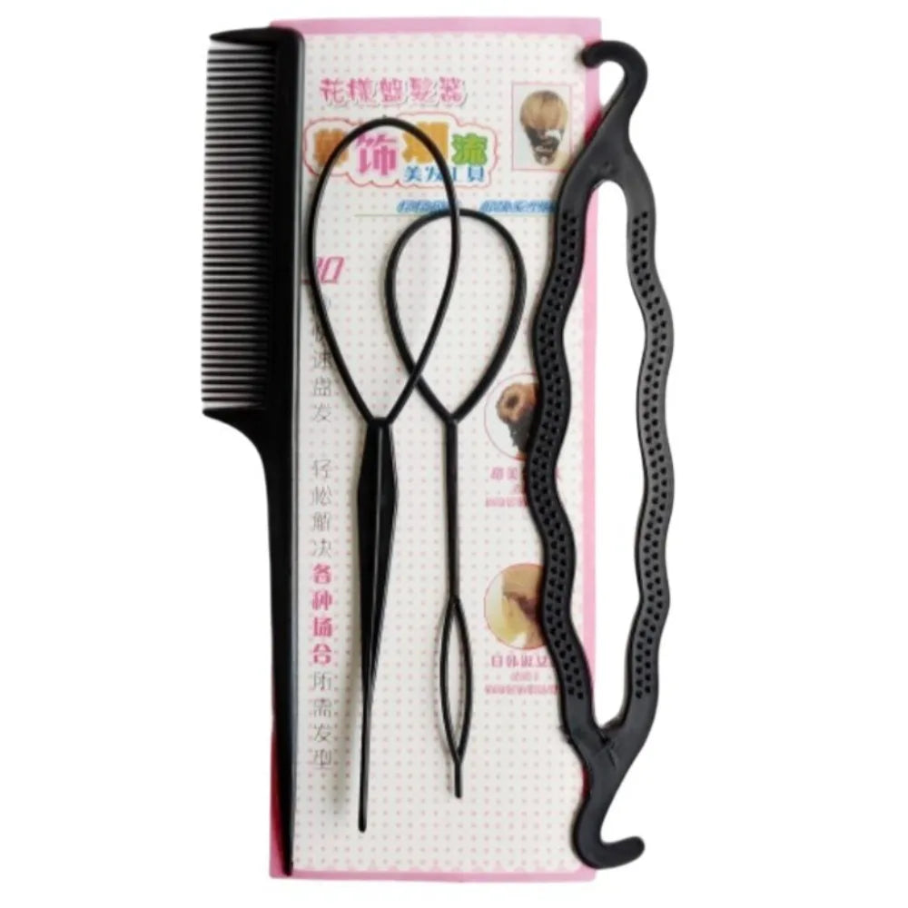Heatless curling rod kit with bonnet and styling accessories