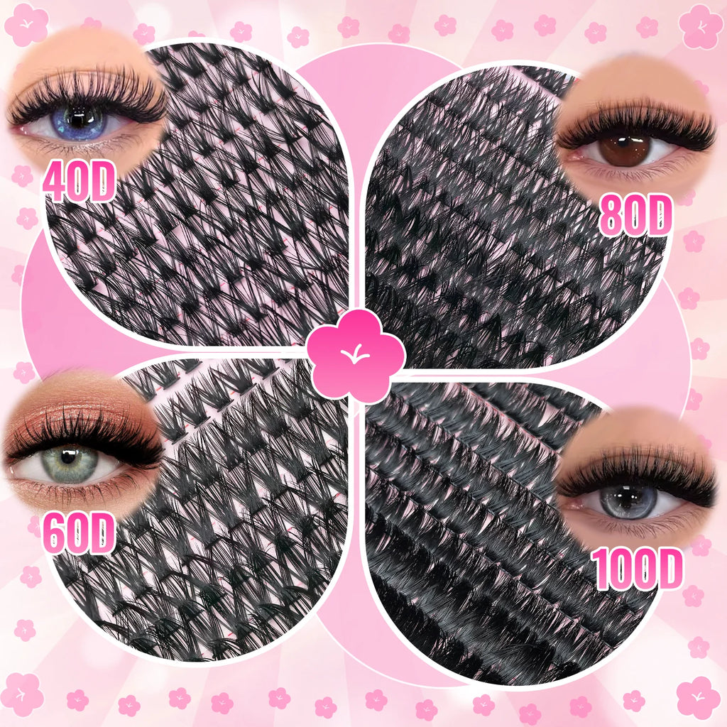 False eyelash trays with style and application examples
