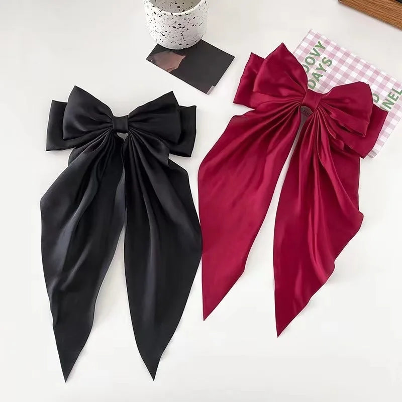 Oversized Bow Ribbon Hair Clip