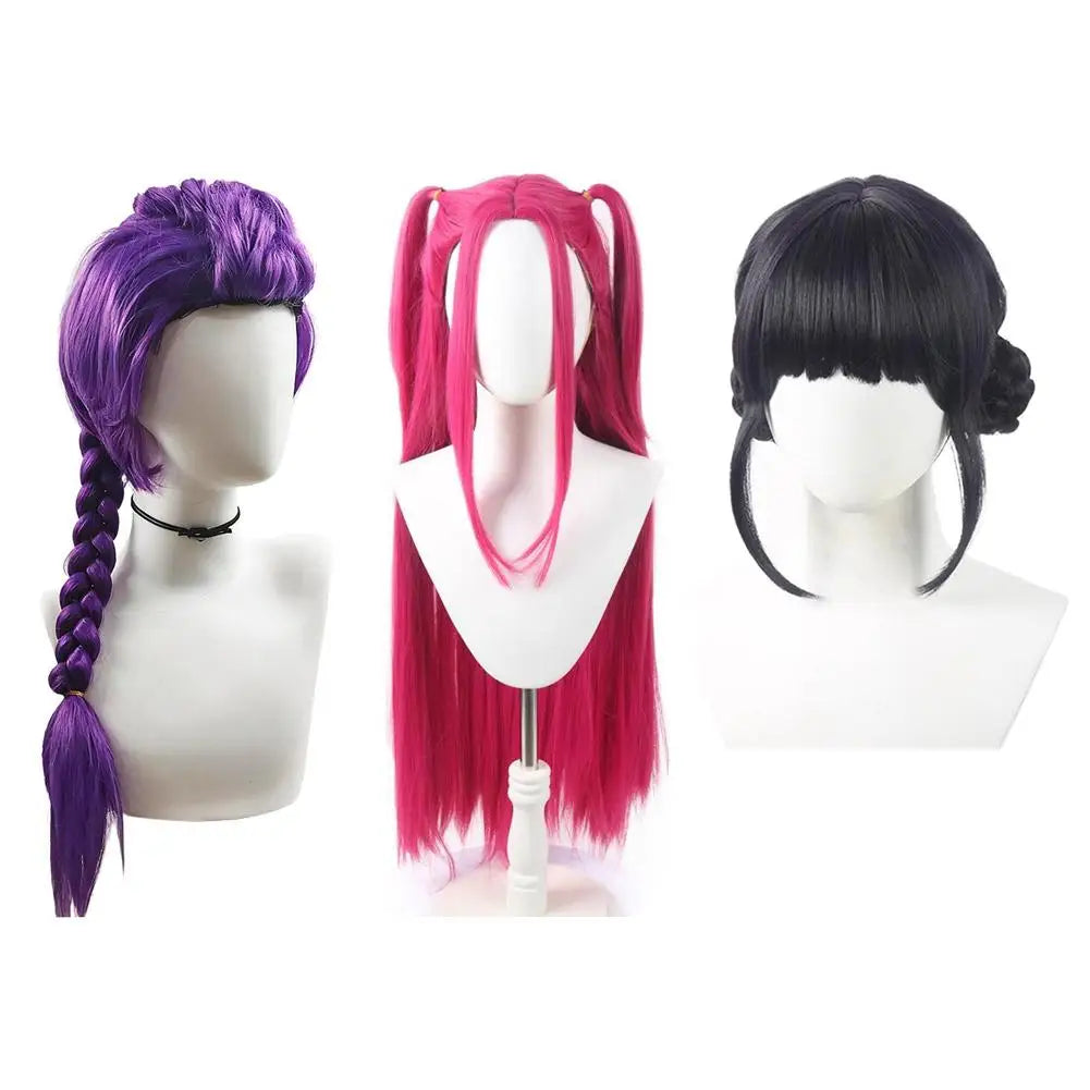 33.5-Inch Purple Braided Costume Ponytail