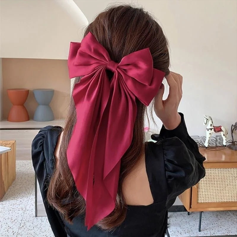 Oversized Bow Ribbon Hair Clip