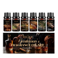 Scented oil gift set arranged with its box
