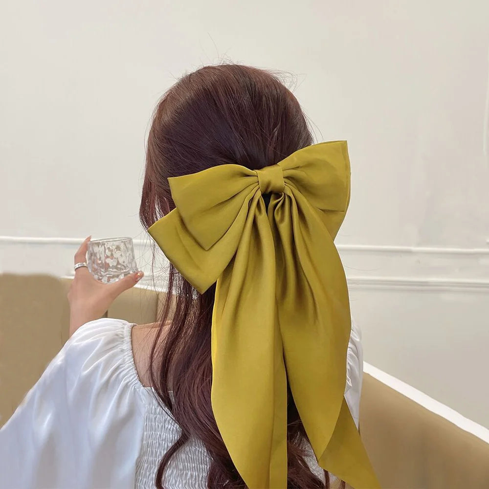 Oversized Bow Ribbon Hair Clip