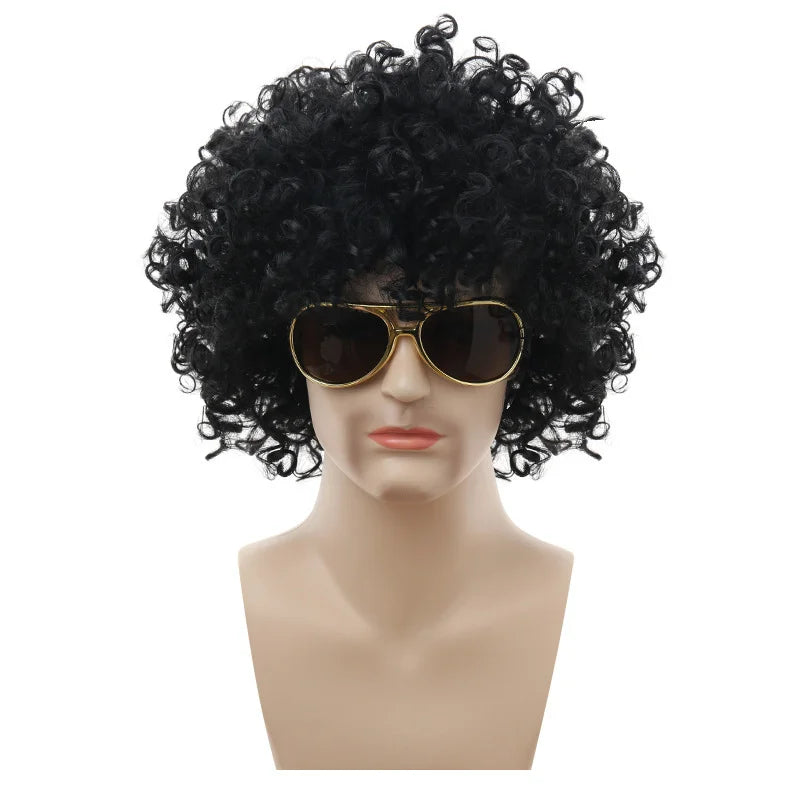 Curly costume wig shown on a mannequin