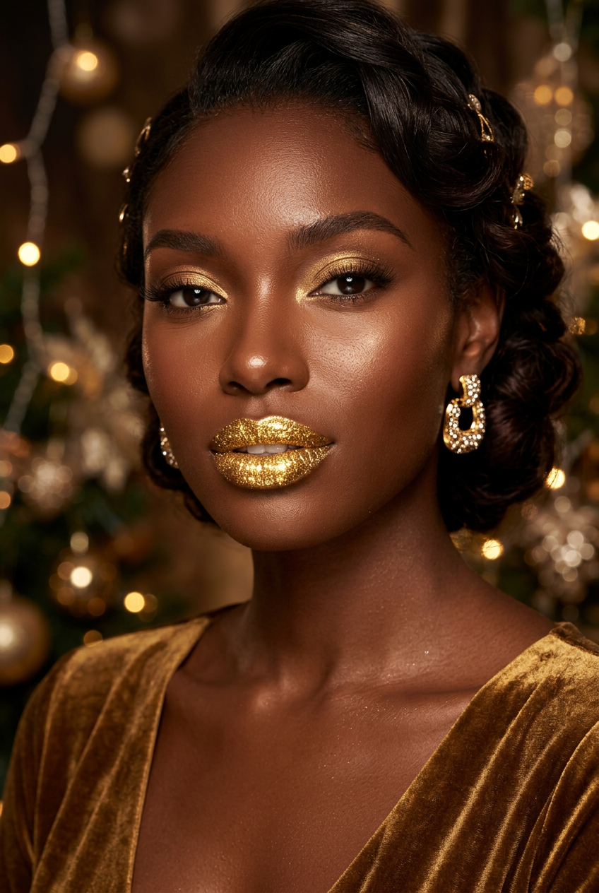 24K Liquid Sun Shimmer Glitter Lipstick