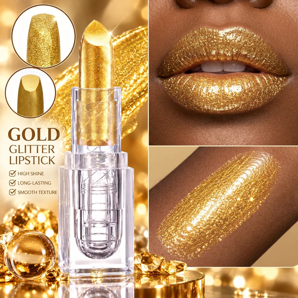 24K Liquid Sun Shimmer Glitter Lipstick