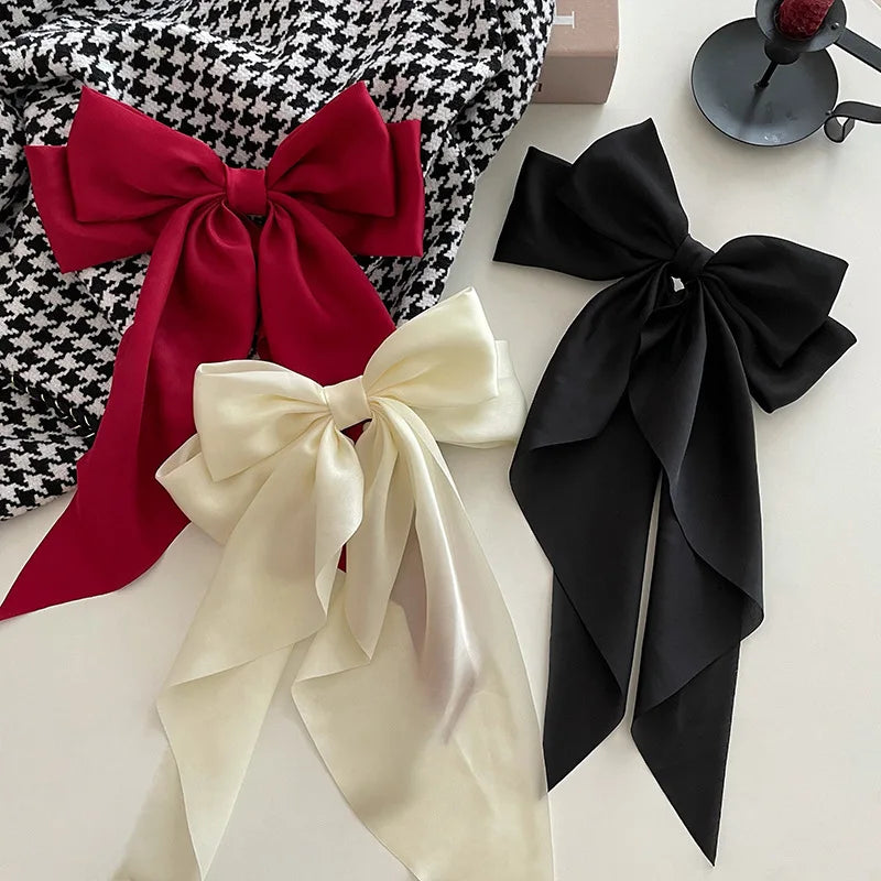 Oversized Bow Ribbon Hair Clip