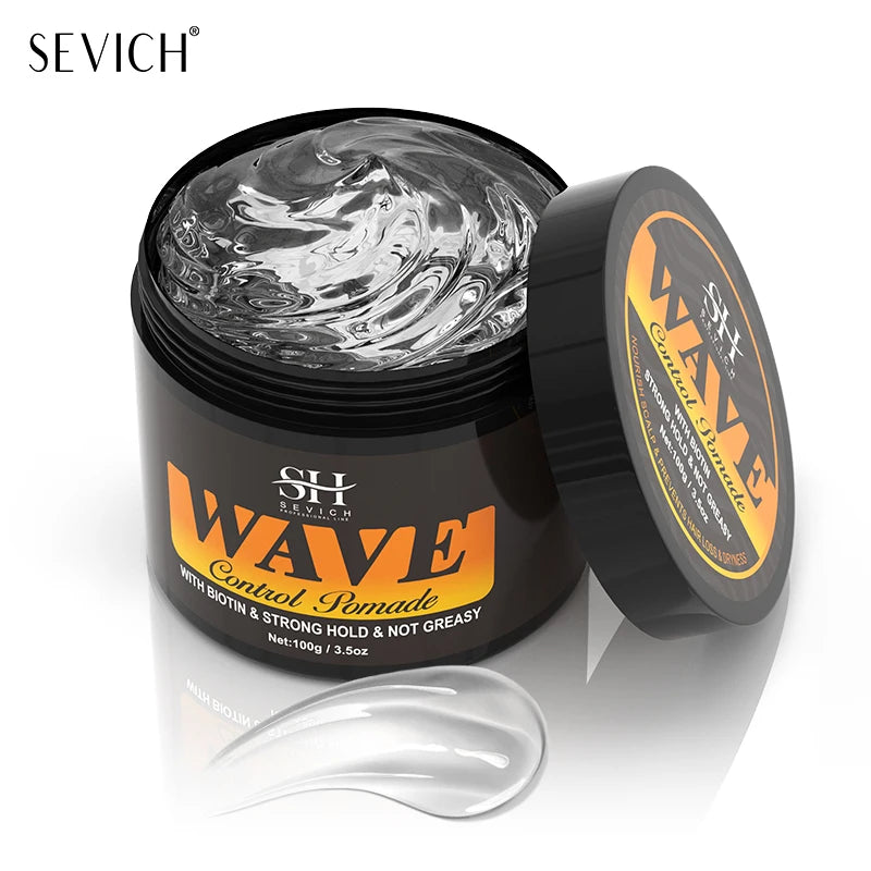 Open wave pomade jar