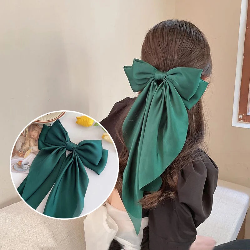 Oversized Bow Ribbon Hair Clip