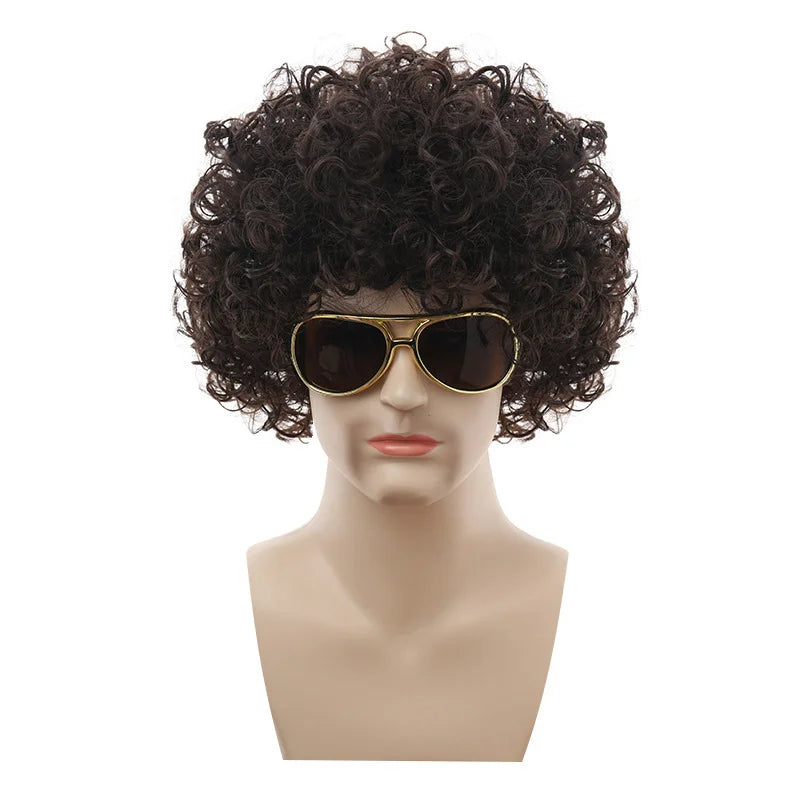 Curly costume wig shown on a mannequin