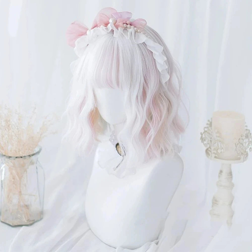 Short Wavy Cosplay Synthetic Bob Wig – 21 Assorted Colors
