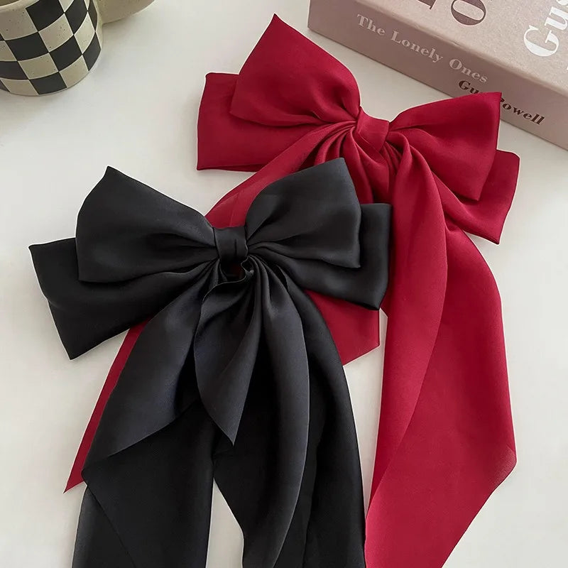 Oversized Bow Ribbon Hair Clip