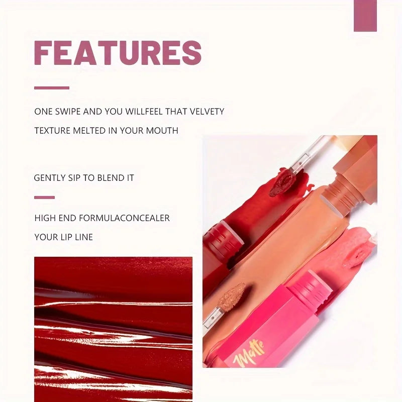 Liquid lipstick packaging and application examples