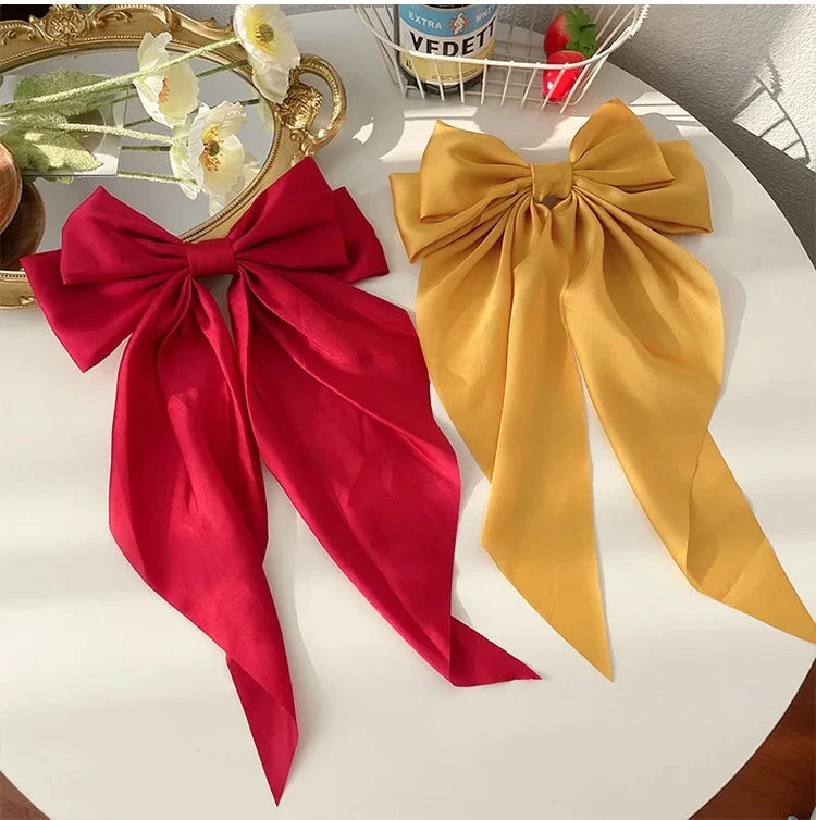 Oversized Bow Ribbon Hair Clip