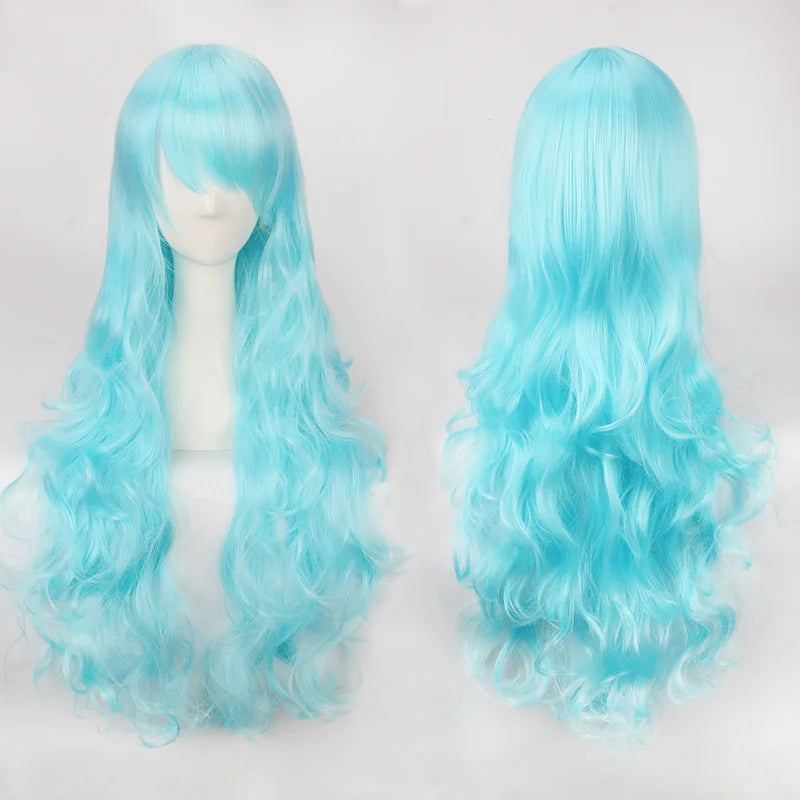 Long Wavy Cosplay Costume Wig (30-Inch Heat-Resistant Fiber)