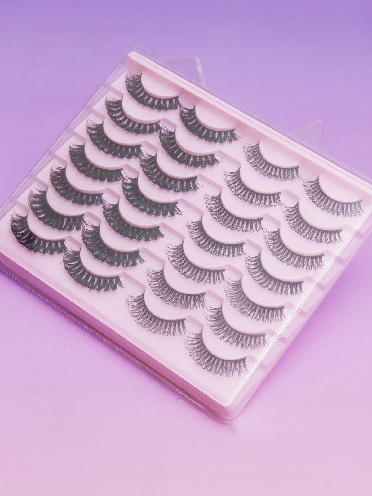 Cat-Eye Faux Mink-Style False Lashes – 5 Pairs