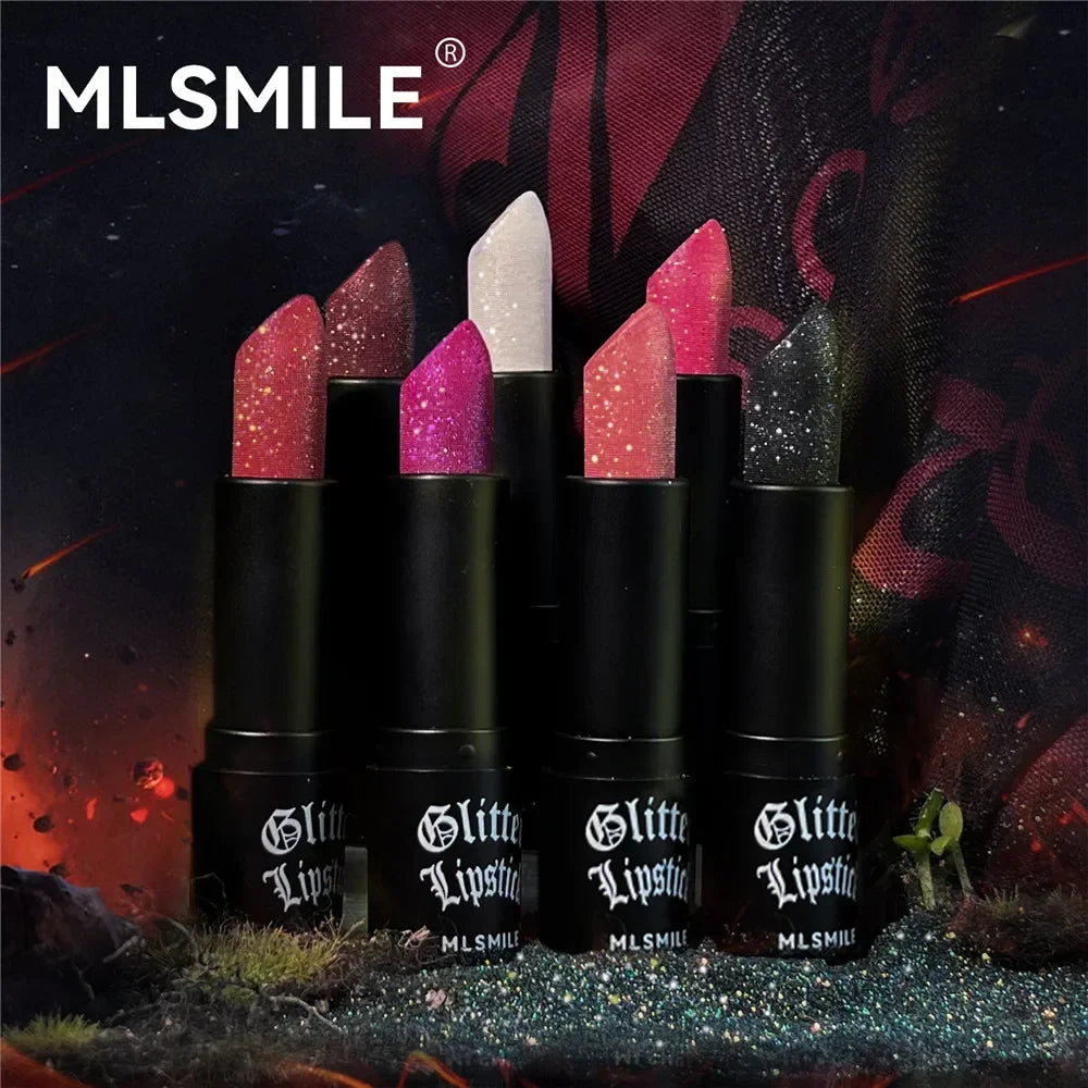 Pearlescent Glitter Lipstick – Waterproof & Long-Lasting