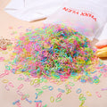 Colorful Mini Elastic Hair  Rubber Bands – 500 Pieces