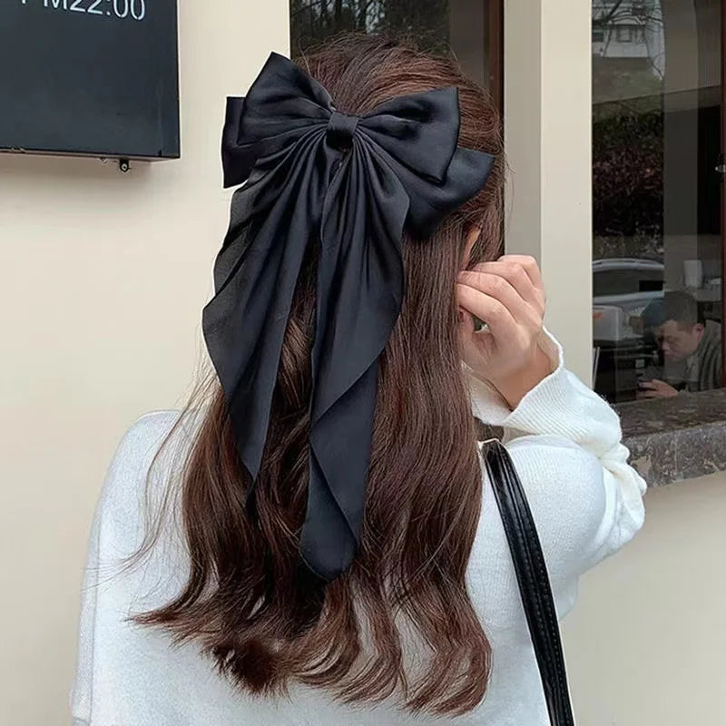 Oversized Bow Ribbon Hair Clip