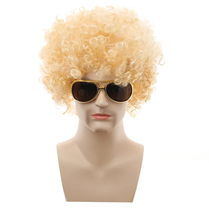 Curly costume wig shown on a mannequin