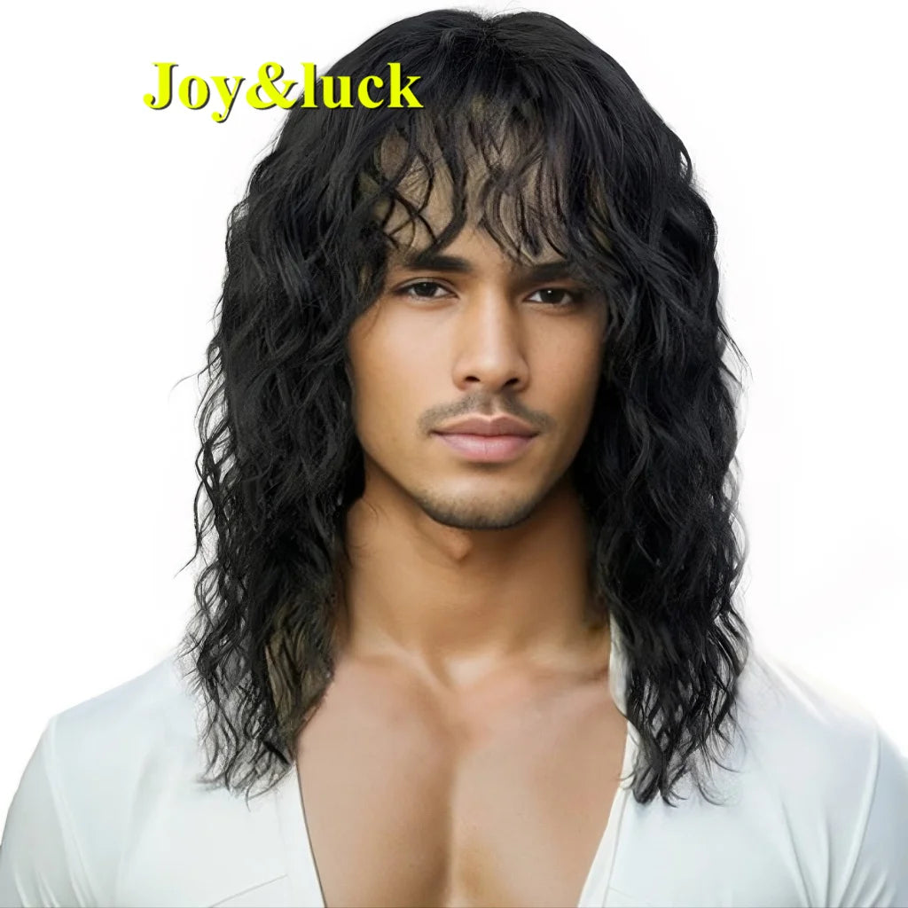 Long shaggy wig on a model or mannequin