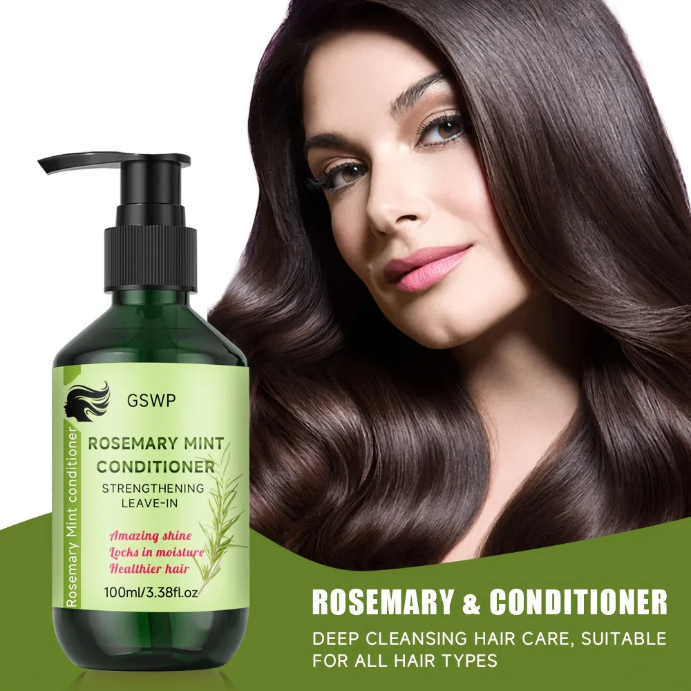 Rosemary mint shampoo and conditioner with hair washing examples