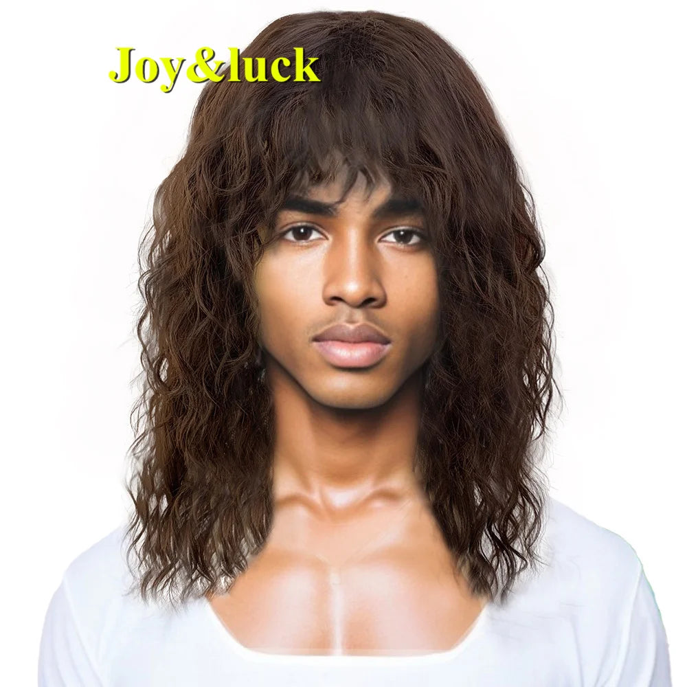 Long shaggy wig on a model or mannequin