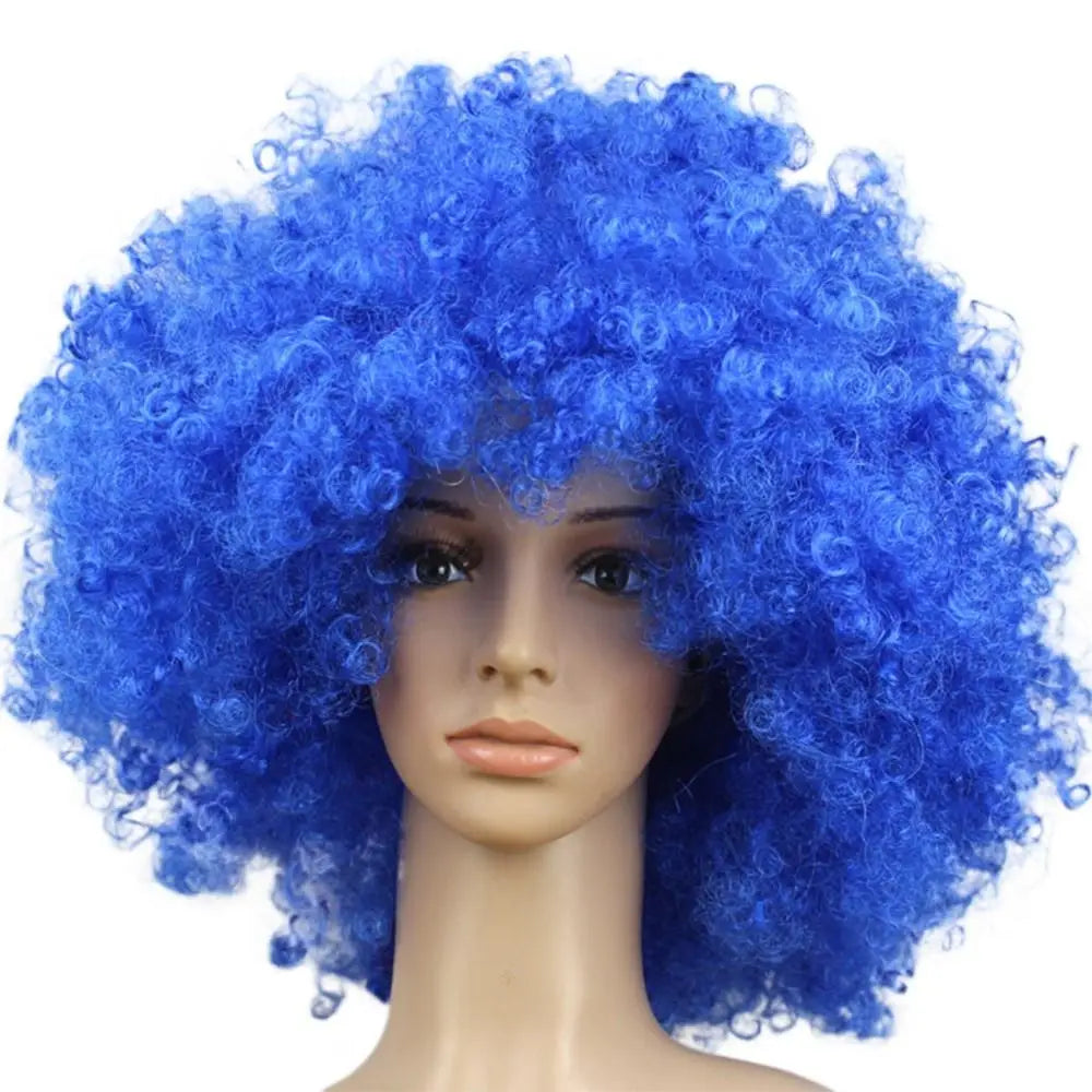 Curly costume wig shown on a mannequin