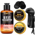 Wave shampoo, pomade, brush and cap set