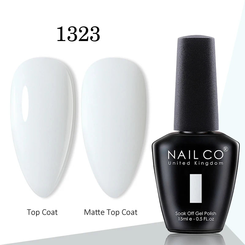 NAILCO gel polish bottle with numbered color samples
