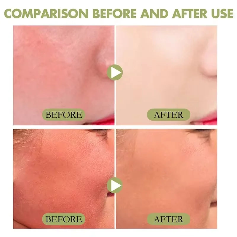 Sunscreen tube with skin application and promotional comparison images