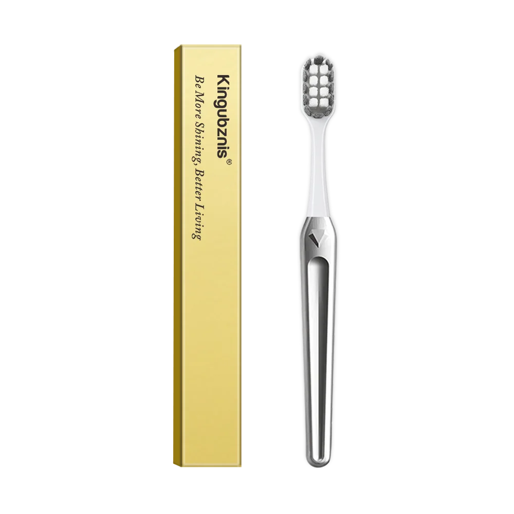 Toothbrush beside its slim box