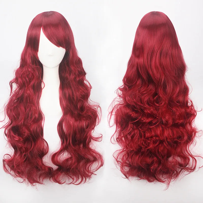Long Wavy Cosplay Costume Wig (30-Inch Heat-Resistant Fiber)