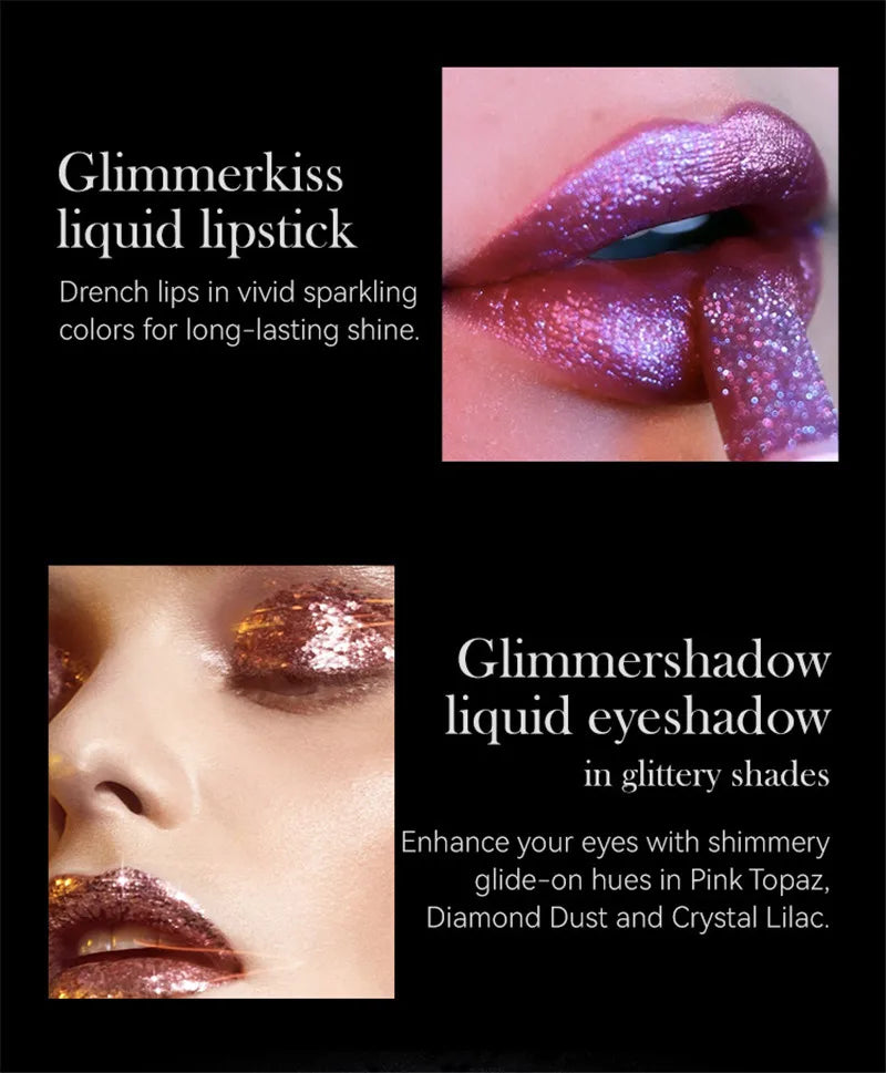 Pearlescent Glitter Lipstick – Waterproof & Long-Lasting