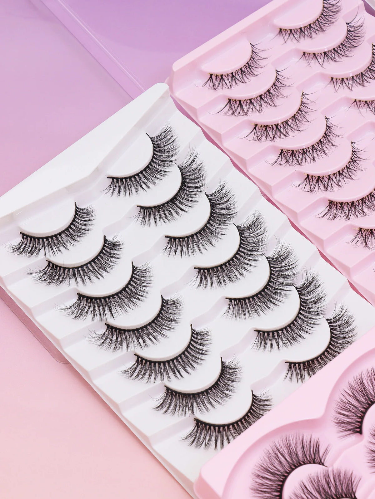 Cat-Eye Faux Mink-Style False Lashes – 5 Pairs