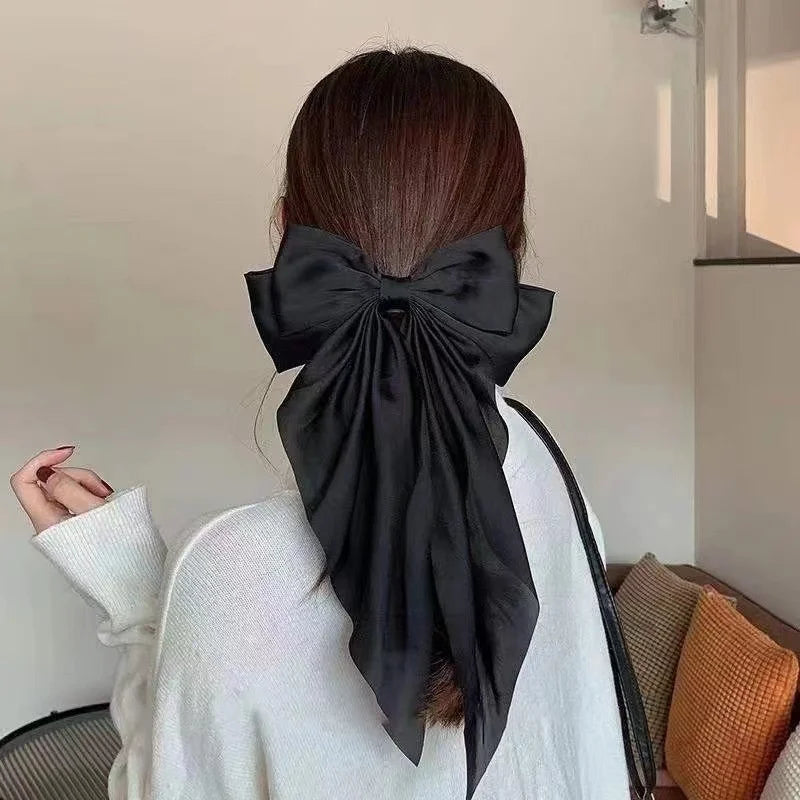 Oversized Bow Ribbon Hair Clip