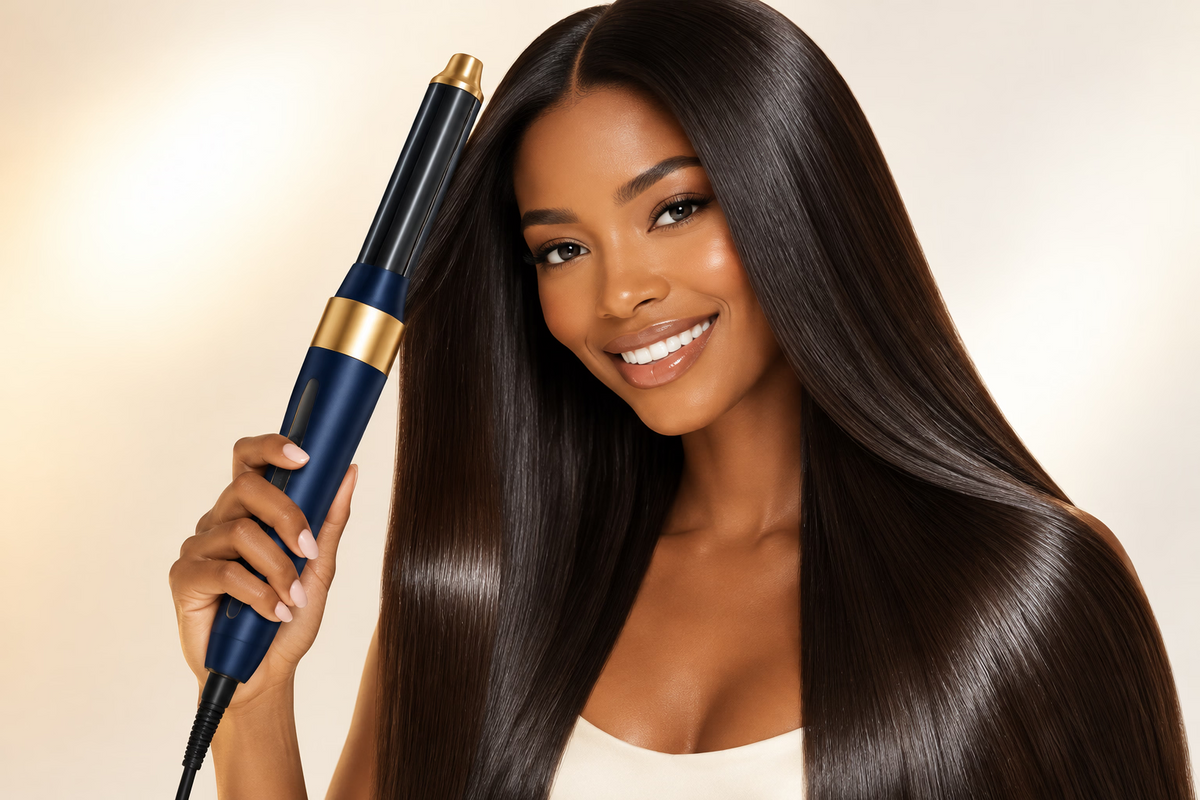 6-in-1 Coanda Airwrap Multi-Styler & Auto-Curling Hair Dryer Set (Navy Blue)