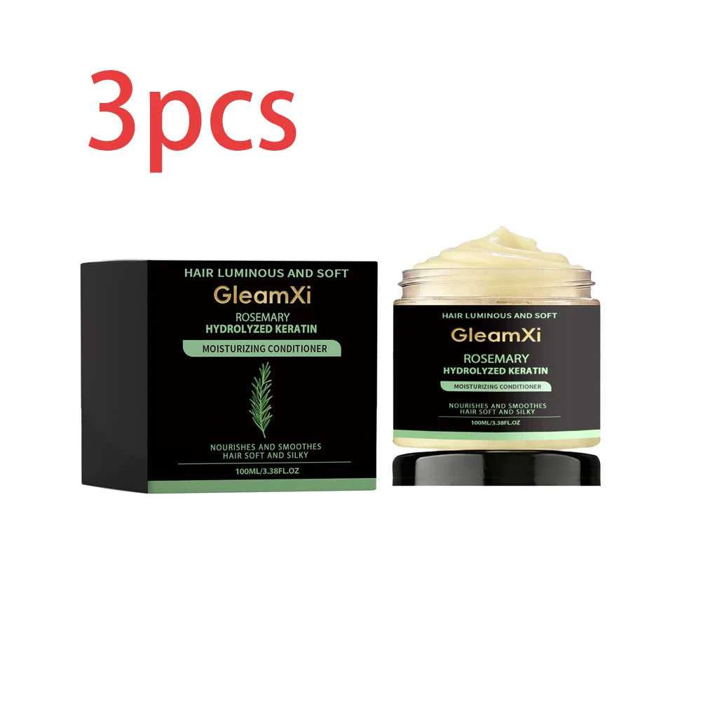 Rosemary hair care product sets with quantity labels
