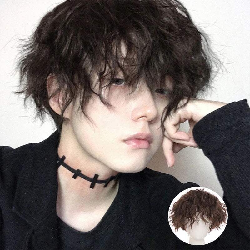 Short wig hairstyle shown on a model