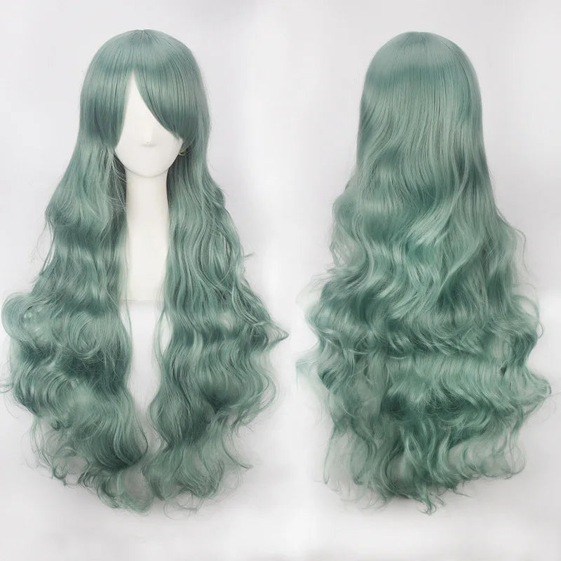 Long Wavy Cosplay Costume Wig (30-Inch Heat-Resistant Fiber)